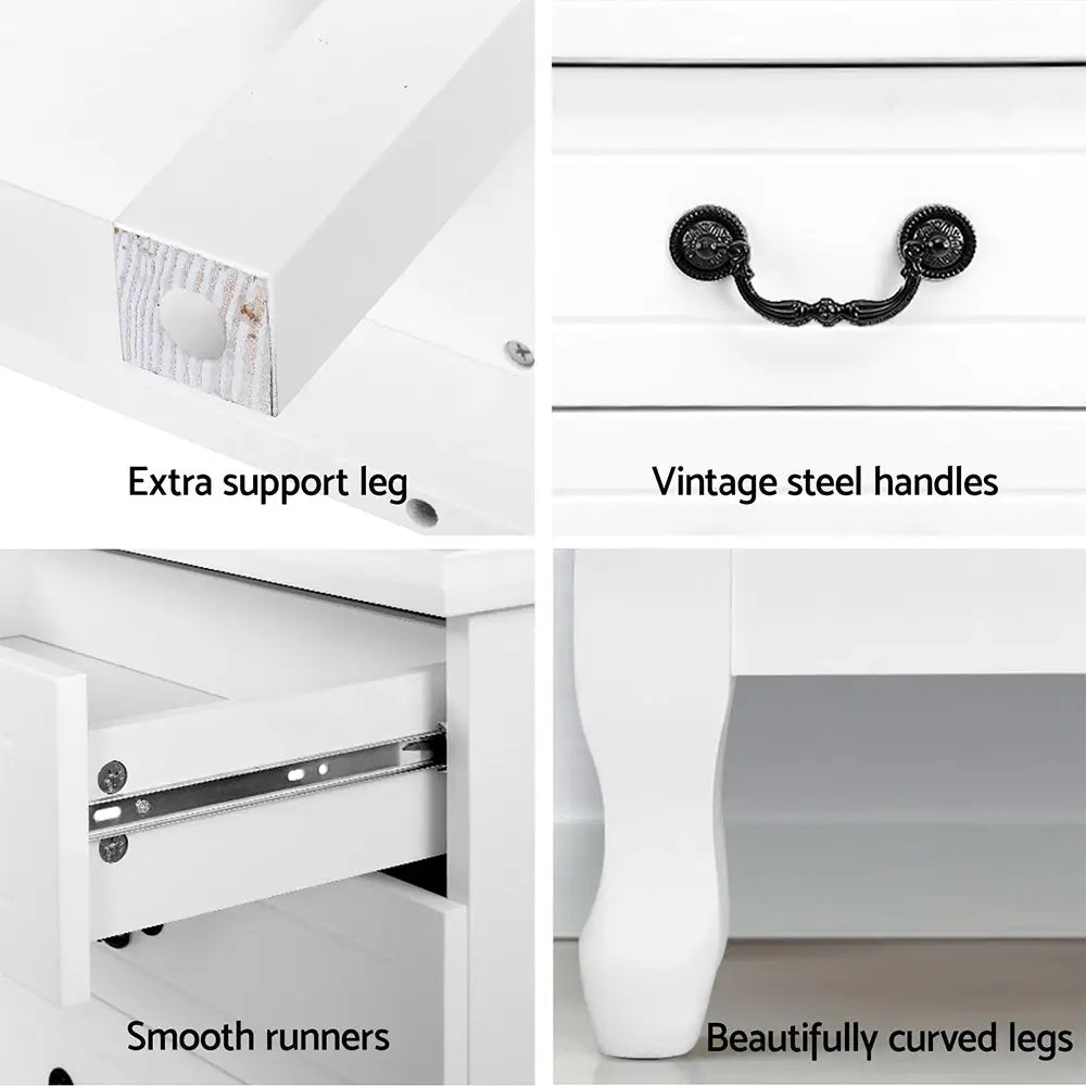 Artiss 6 Chest of Drawers - KUBI White - Furniture > Bedroom