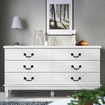 Artiss 6 Chest of Drawers - KUBI White - Furniture > Bedroom