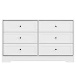 Artiss 6 Chest of Drawers - LEIF White - Furniture > Bedroom