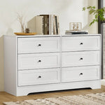 Artiss 6 Chest of Drawers - LEIF White - Furniture > Bedroom