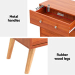 Artiss 6 Chest of Drawers Storage Cabinet Walnut - Furniture > Bedroom > Dressers