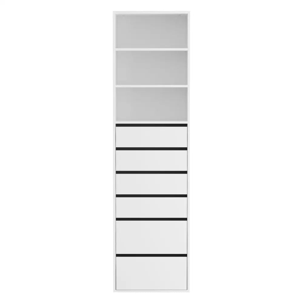 Artiss 6 Chest of Drawers Tallboy Cabinet White - Furniture > Bedroom > Dressers
