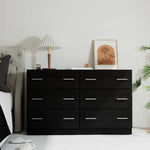 Artiss 6 Chest of Drawers - VEDA Black - Furniture > Bedroom > Dressers