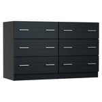 Artiss 6 Chest of Drawers - VEDA Black - Furniture > Bedroom > Dressers