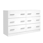 Artiss 6 Chest of Drawers - VEDA White - Furniture > Living Room