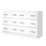 Artiss 6 Chest of Drawers - VEDA White - Furniture > Living Room