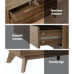 Artiss 6 Chest of Drawers - XAVI Walnut - Home & Garden > Storage > Clothing & Wardrobe Storage