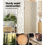 Artiss 6 Panel Room Divider Screen 244x170cm Clover White - Furniture > Living Room