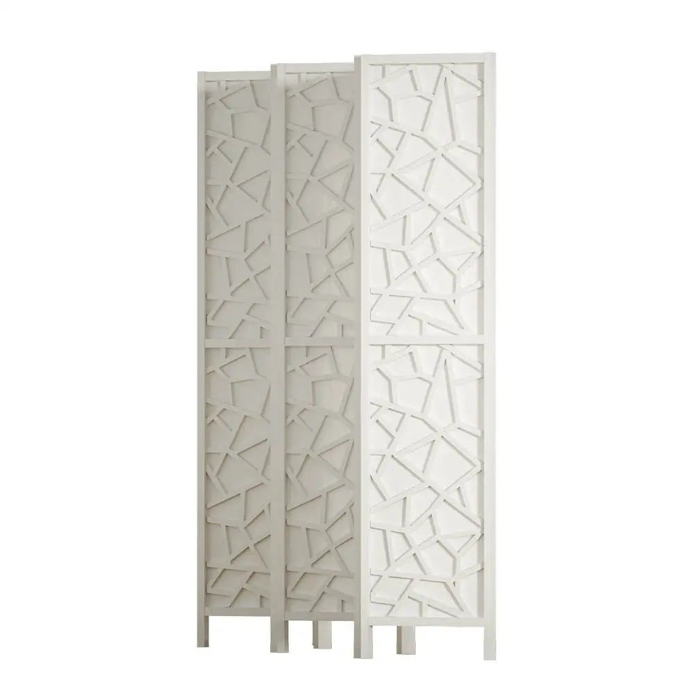 Artiss 6 Panel Room Divider Screen 244x170cm Clover White - Furniture > Living Room