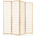 Artiss 6 Panel Room Divider Screen 261x179cm Natural - Furniture > Living Room