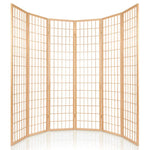 Artiss 6 Panel Room Divider Screen 261x179cm Natural - Furniture > Living Room