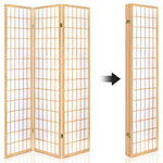 Artiss 6 Panel Room Divider Screen 261x179cm Natural - Furniture > Living Room