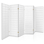 Artiss 6 Panel Room Divider Screen 261x179cm White - Furniture > Living Room