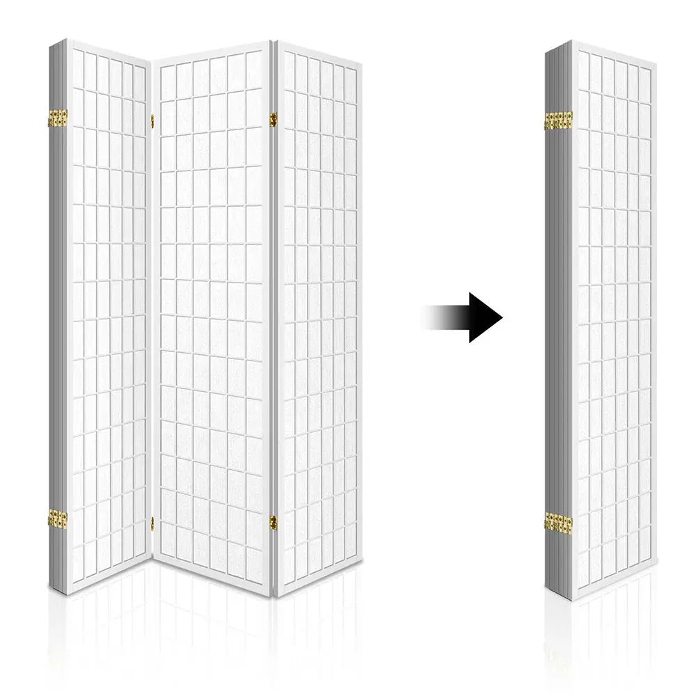Artiss 6 Panel Room Divider Screen 261x179cm White - Furniture > Living Room