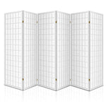Artiss 6 Panel Room Divider Screen 261x179cm White - Furniture > Living Room