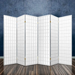 Artiss 6 Panel Room Divider Screen 261x179cm White - Furniture > Living Room