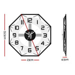 Artiss 60CM Wall Clock Octagon - Home & Garden > Decor > Clocks