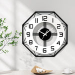 Artiss 60CM Wall Clock Octagon - Home & Garden > Decor > Clocks
