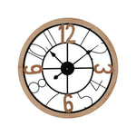 Artiss 60CM Wall Clock Wooden - Home & Garden > Decor > Clocks