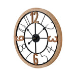 Artiss 60CM Wall Clock Wooden - Home & Garden > Decor > Clocks