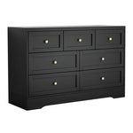 Artiss 7 Chest of Drawers Dresser Table Black - Furniture > Bedroom > Dressers