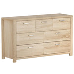 Artiss 7 Chest of Drawers - MAXI Pine - Furniture > Bedroom > Dressers