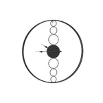 Artiss 75cm Wall Clock Large No Numeral Round Black - Home & Garden > Decor