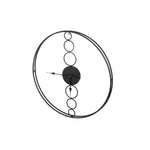 Artiss 75cm Wall Clock Large No Numeral Round Black - Home & Garden > Decor