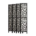Artiss 8 Panel Room Divider Screen 325x170cm Clover Black - Furniture > Living Room