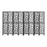 Artiss 8 Panel Room Divider Screen 325x170cm Clover Black - Furniture > Living Room