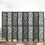 Artiss 8 Panel Room Divider Screen 325x170cm Clover Black - Furniture > Living Room