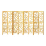 Artiss 8 Panel Room Divider Screen 325x170cm Clover Natural - Furniture > Living Room