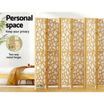 Artiss 8 Panel Room Divider Screen 325x170cm Clover Natural - Furniture > Living Room