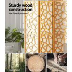 Artiss 8 Panel Room Divider Screen 325x170cm Clover Natural - Furniture > Living Room