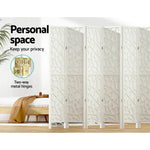 Artiss 8 Panel Room Divider Screen 325x170cm Clover White - Furniture > Living Room