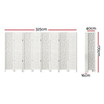 Artiss 8 Panel Room Divider Screen 325x170cm Clover White - Furniture > Living Room