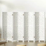 Artiss 8 Panel Room Divider Screen 325x170cm Clover White - Furniture > Living Room
