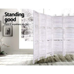 Artiss 8 Panel Room Divider Screen 326x170cm Shelf White - Furniture > Living Room
