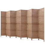 Artiss 8 Panel Room Divider Screen 326x170cm Woven Natural - Furniture > Living Room
