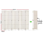 Artiss 8 Panel Room Divider Screen 326x170cm Woven White - Furniture > Living Room