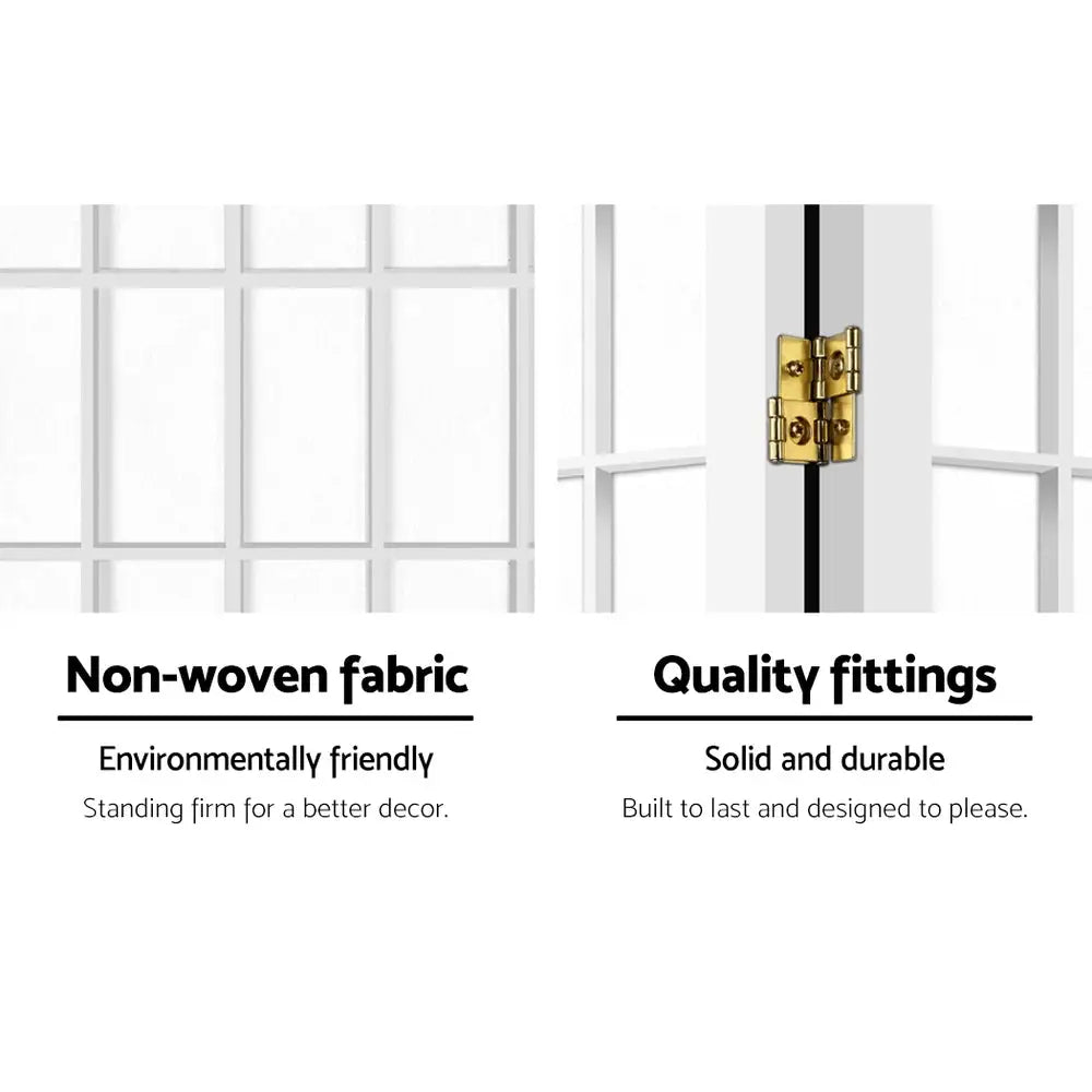 Artiss 8 Panel Room Divider Screen 348x179cm White - Furniture > Living Room