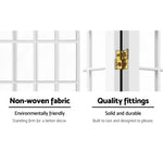 Artiss 8 Panel Room Divider Screen 348x179cm White - Furniture > Living Room