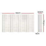 Artiss 8 Panel Room Divider Screen 353x179cm Nova White - Furniture > Living Room