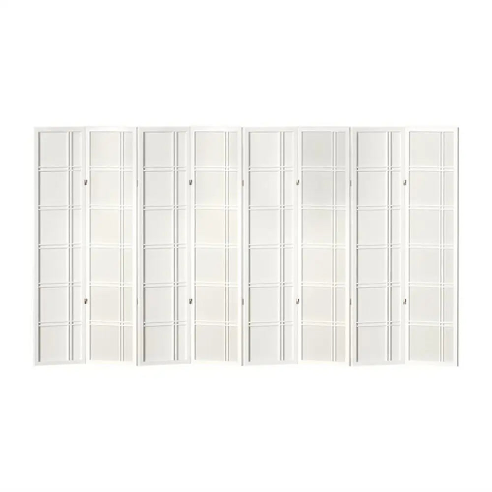 Artiss 8 Panel Room Divider Screen 353x179cm Nova White - Furniture > Living Room