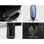 Artiss 8 Point Massage Office Chair PU Leather Black - Furniture > Office