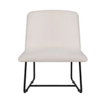 Artiss Accent Chair Armless Armchair Sled Cross Leg Beige - Furniture > Bar Stools & Chairs > Arm Chairs & Recliners