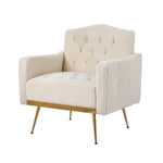 Artiss Armchair Boucle Beige Nicole - Furniture > Bar Stools & Chairs