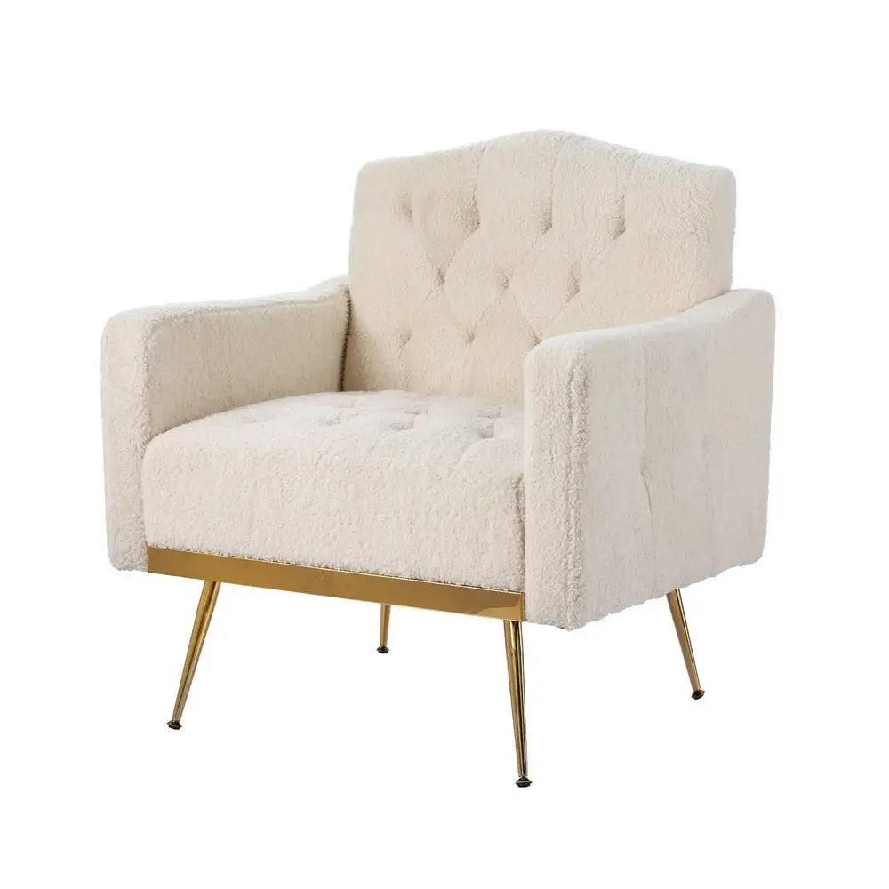 Artiss Armchair Boucle Beige Nicole - Furniture > Bar Stools & Chairs