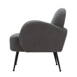 Artiss Armchair Boucle Charcoal Hanes - Furniture > Living Room