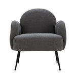 Artiss Armchair Boucle Charcoal Hanes - Furniture > Living Room
